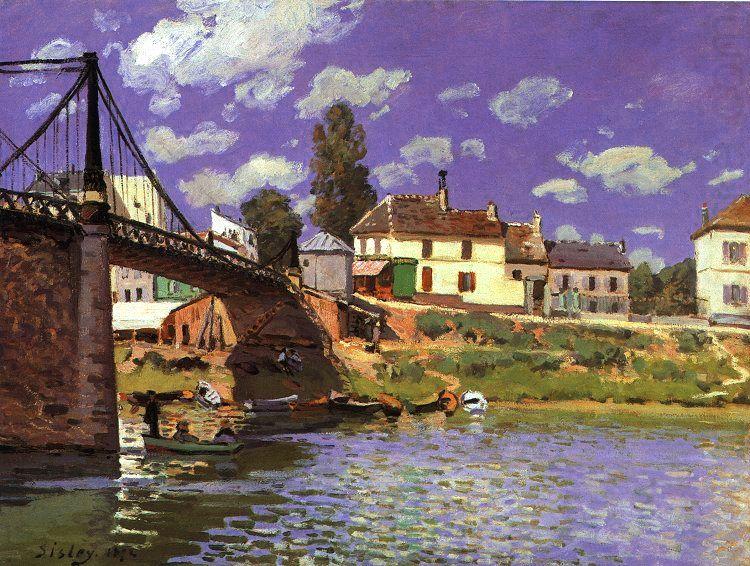 Alfred Sisley The Bridge at Villeneuve la Garenne china oil painting image